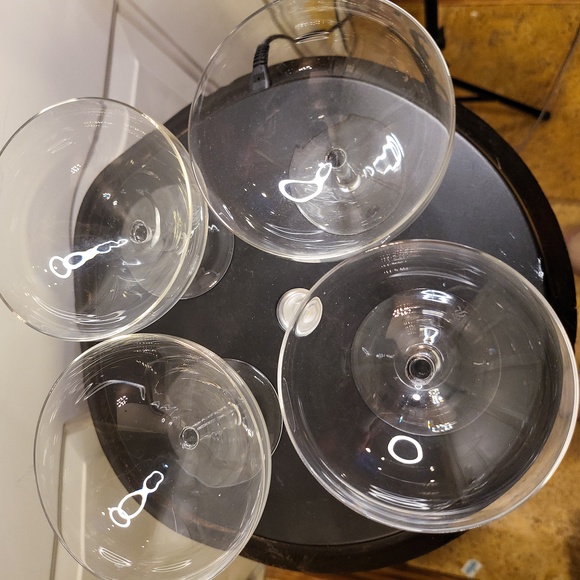 Set of 4 Rosenthal Crystal Drink Glasses Signed - Picture 4 of 12